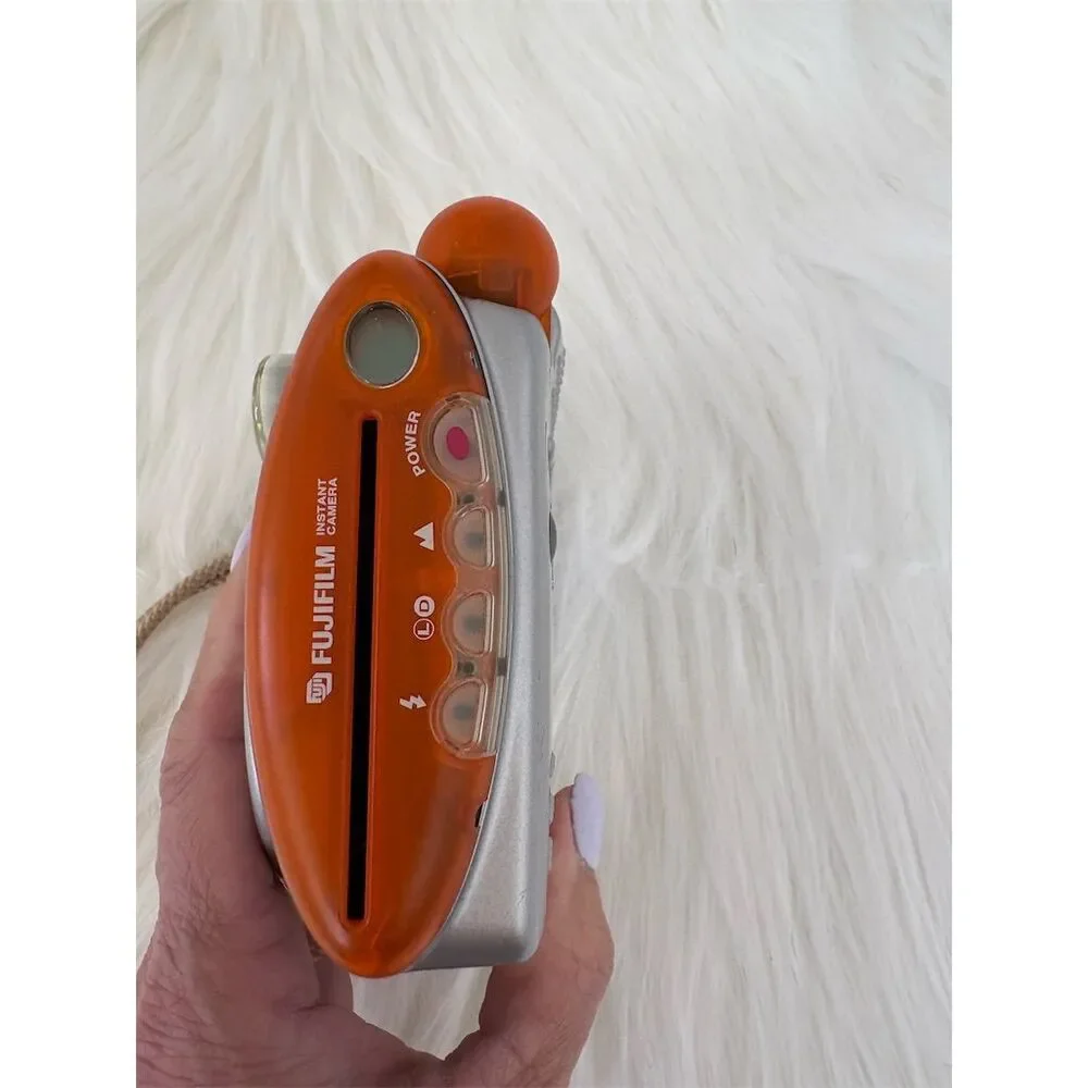 Fujifilm Instax Mini 20‎ Instant Film Camera Orange w/ Flash